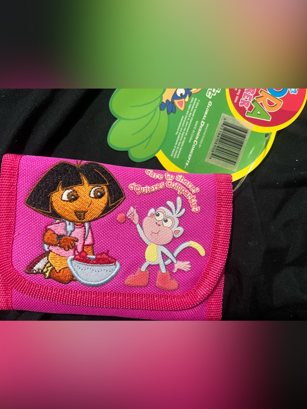 Dora the Explorer Pink Kids Wallet with Boots